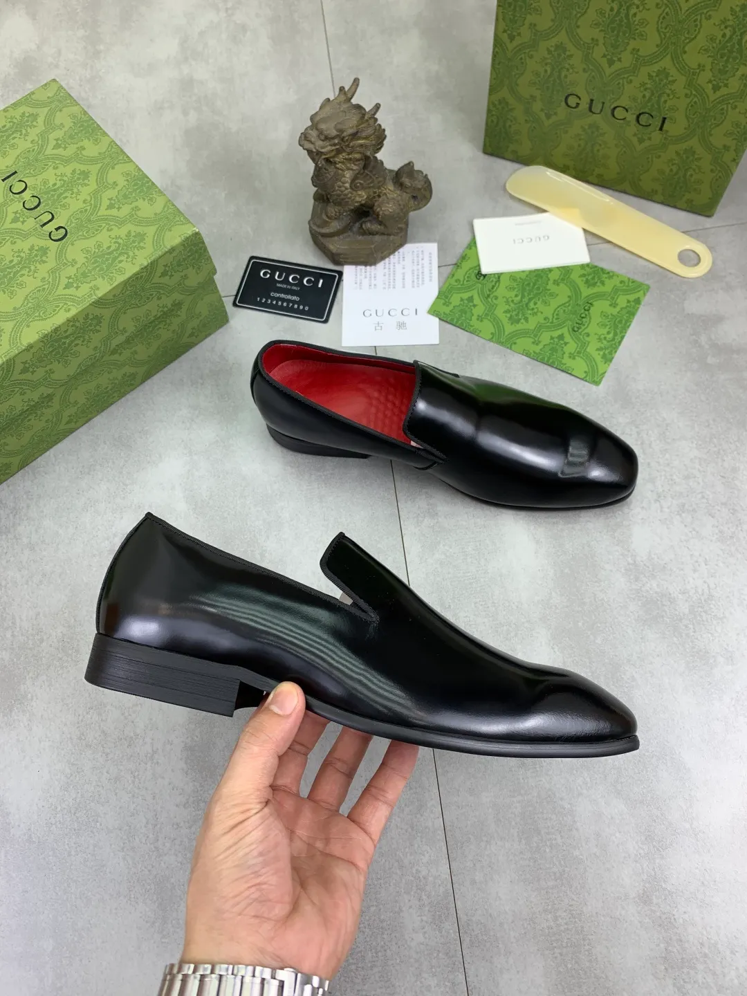 Men's Men's Shoes 💰P542 [New Style] 💰💎💎💎 [Gucci] GUCCI high-end men's formal business leather shoes, original order 1:1! Original imported high-end calfskin, original metal buckle, imported first-layer pigskin lining for feet, original high-end outsole, men's shoe size: 38-44
